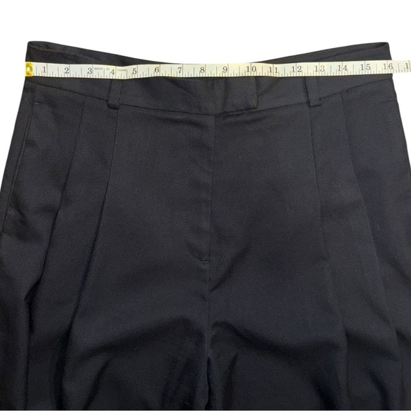 Free People high Rise Wide Leg Pleated Pants Woman’s Black Color Size 6 - Picture 6 of 10